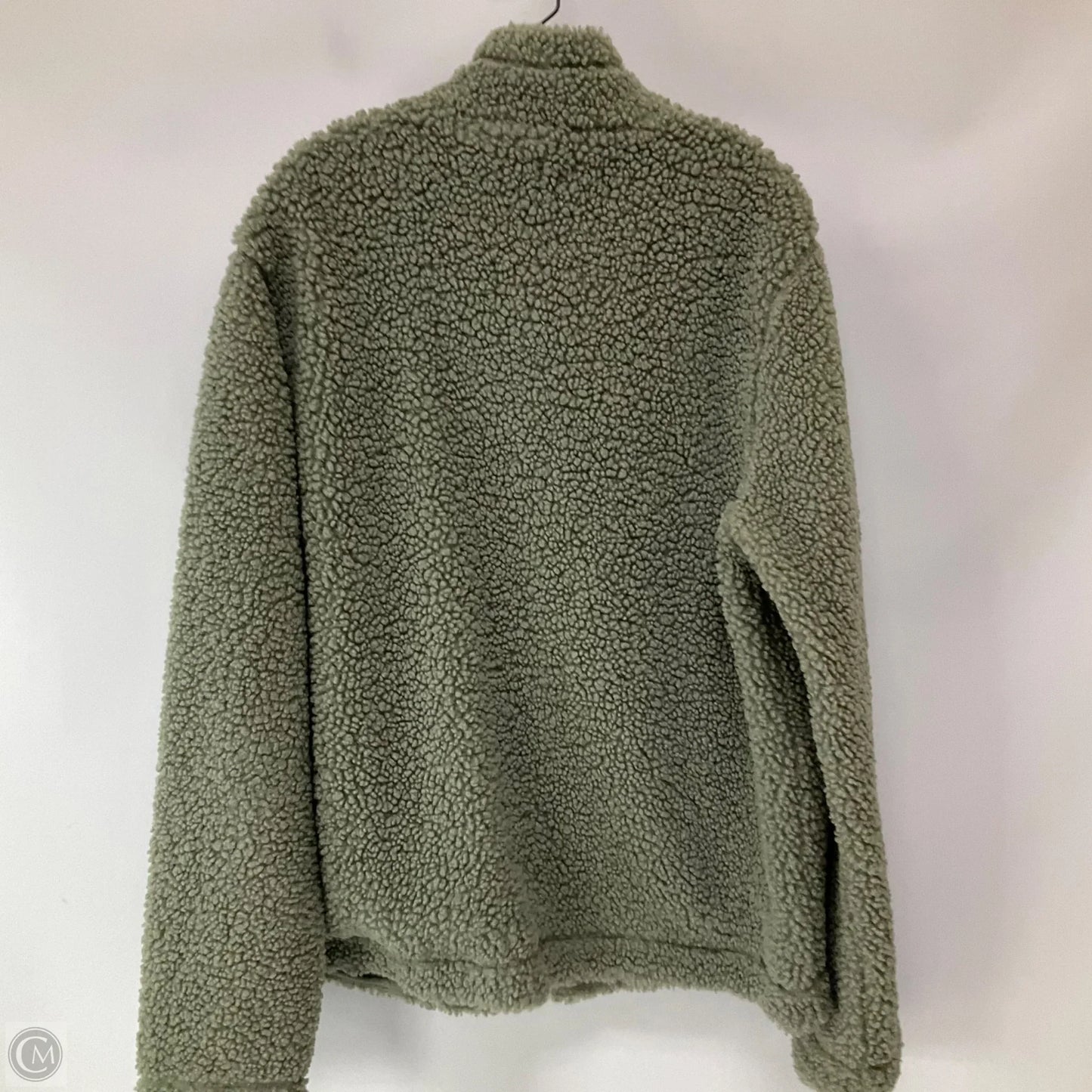 Jacket Fleece By H&m In Green, Size: Xxl