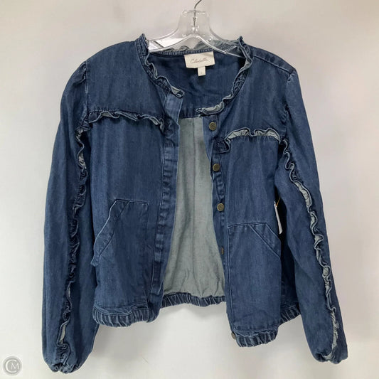 Jacket Denim By Cleobella In Blue Denim, Size: L