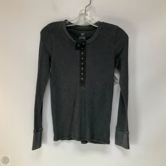 Top Long Sleeve By Aerie In Grey, Size: S
