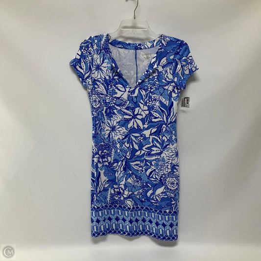 Dress Designer By Lilly Pulitzer In Blue & White, Size: Xs