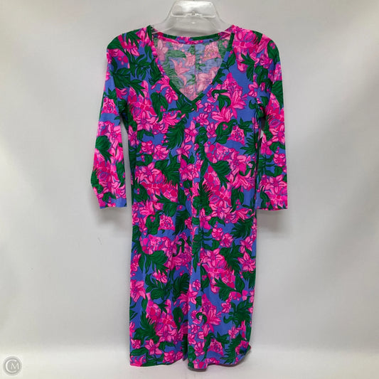 Dress Designer By Lilly Pulitzer In Floral Print, Size: Xs