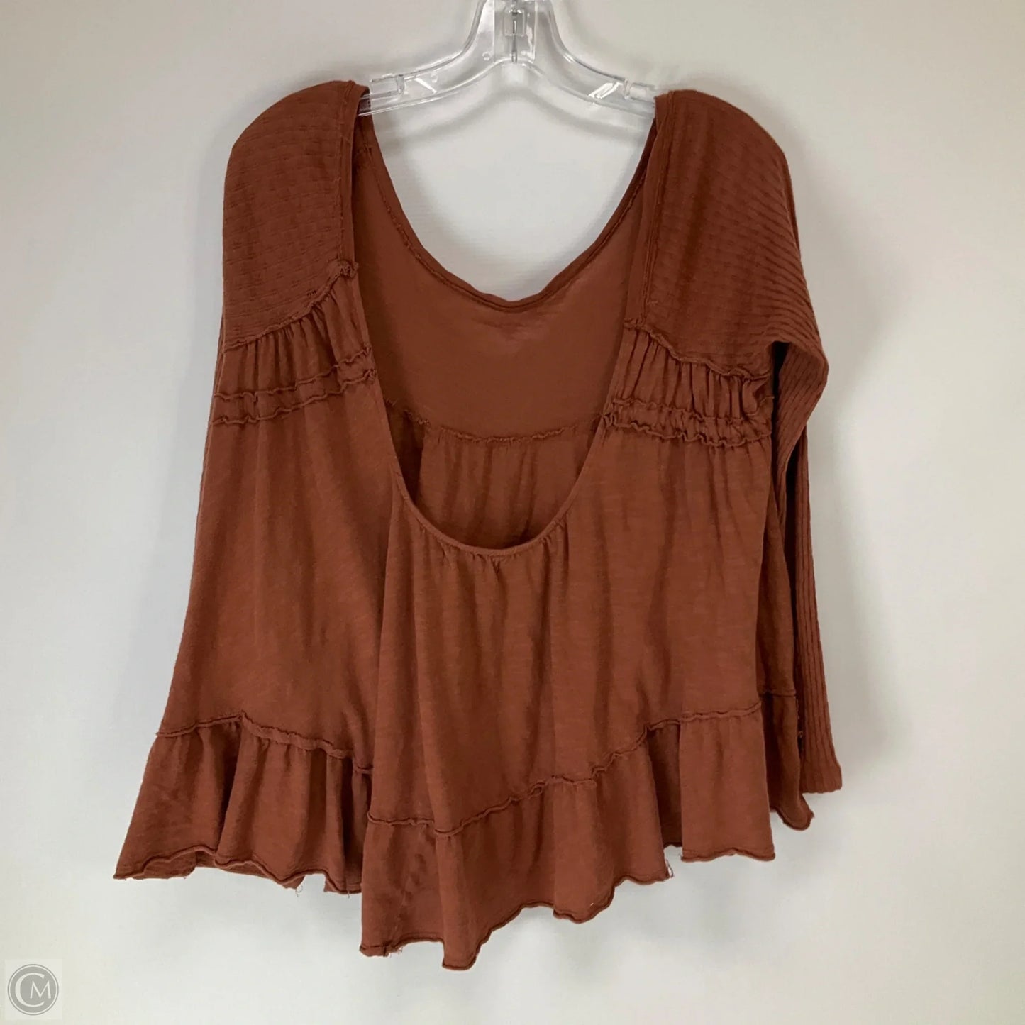 Top Long Sleeve By We The Free In Brown, Size: M