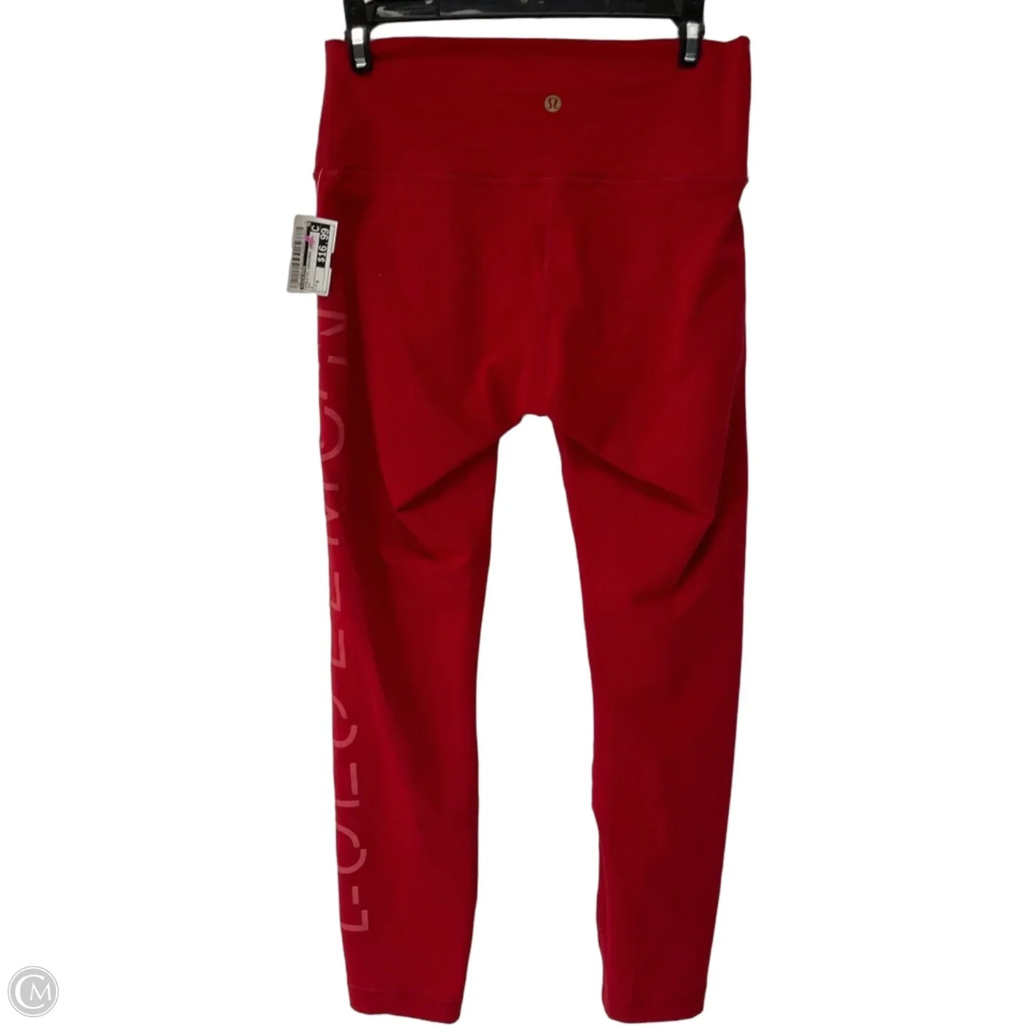 Athletic Leggings Capris By Lululemon In Red, Size: 8
