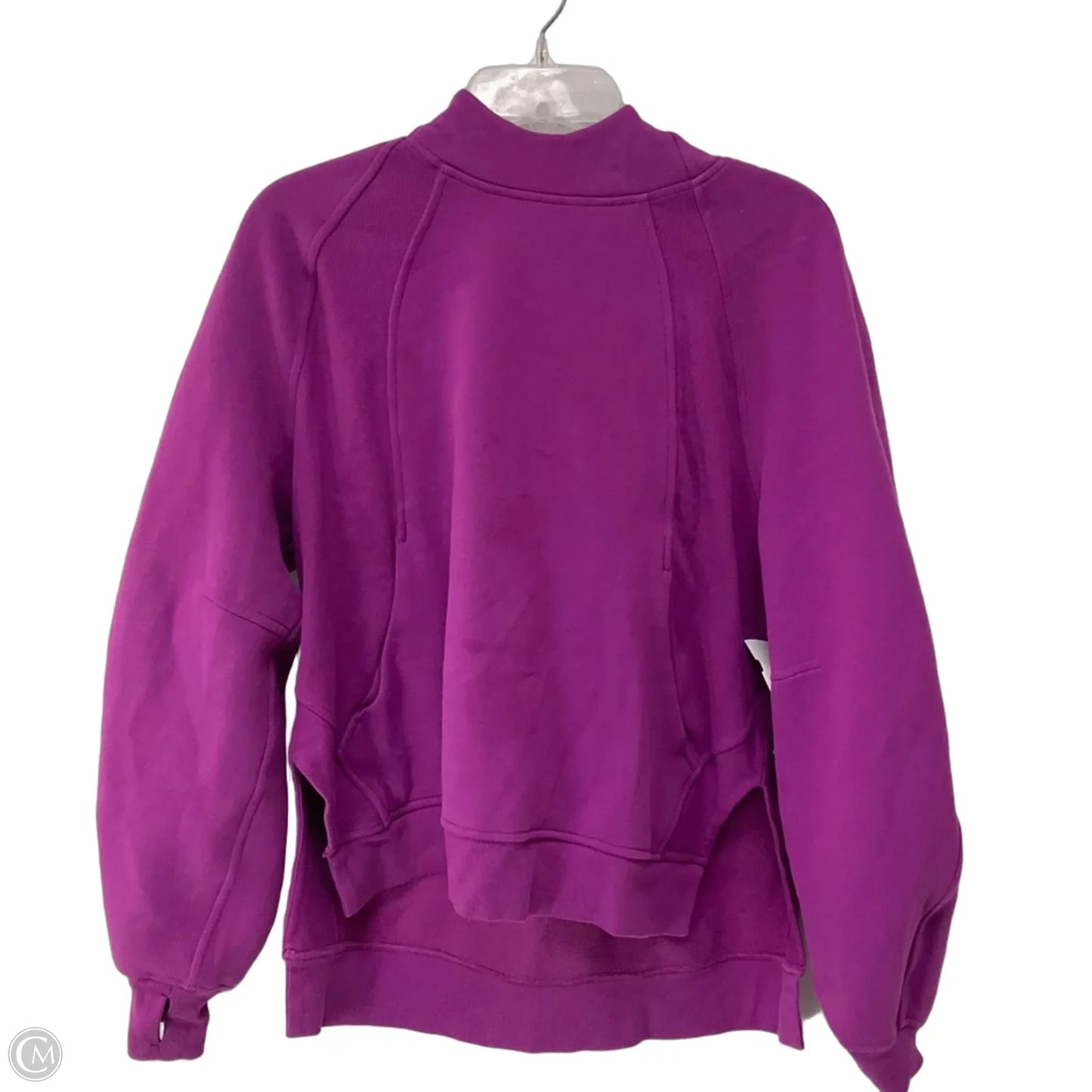 Athletic Sweatshirt Hoodie By Lululemon In Purple, Size: M