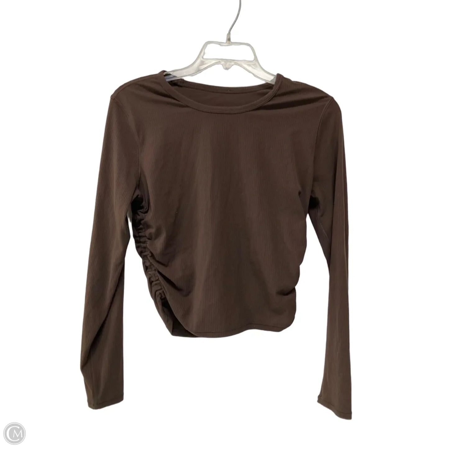 Athletic Top Long Sleeve Crewneck By Lululemon In Brown, Size: 6
