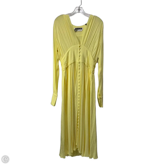 Dress Casual Maxi By Cma In Yellow, Size: 10
