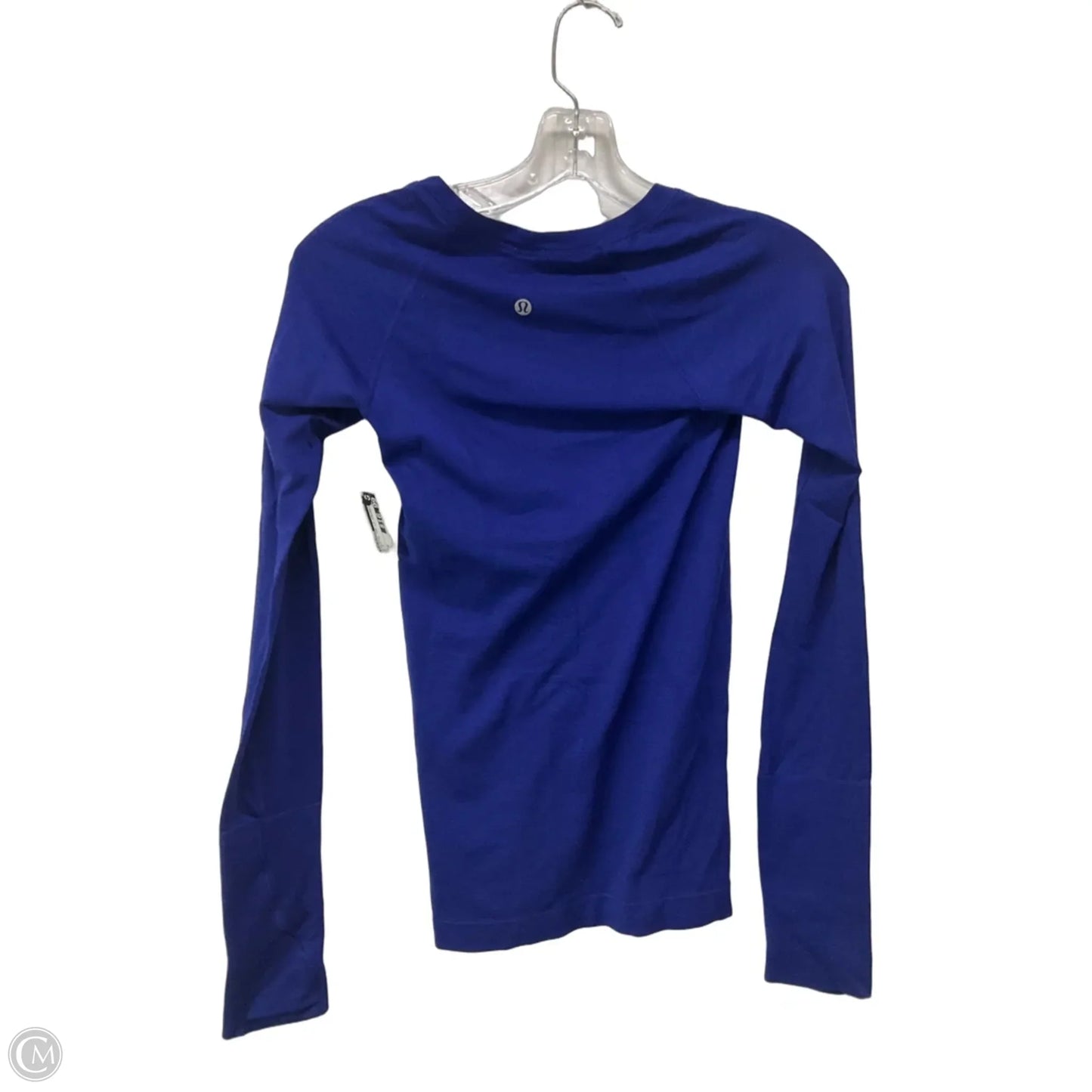 Athletic Top Long Sleeve Crewneck By Lululemon In Blue, Size: 6