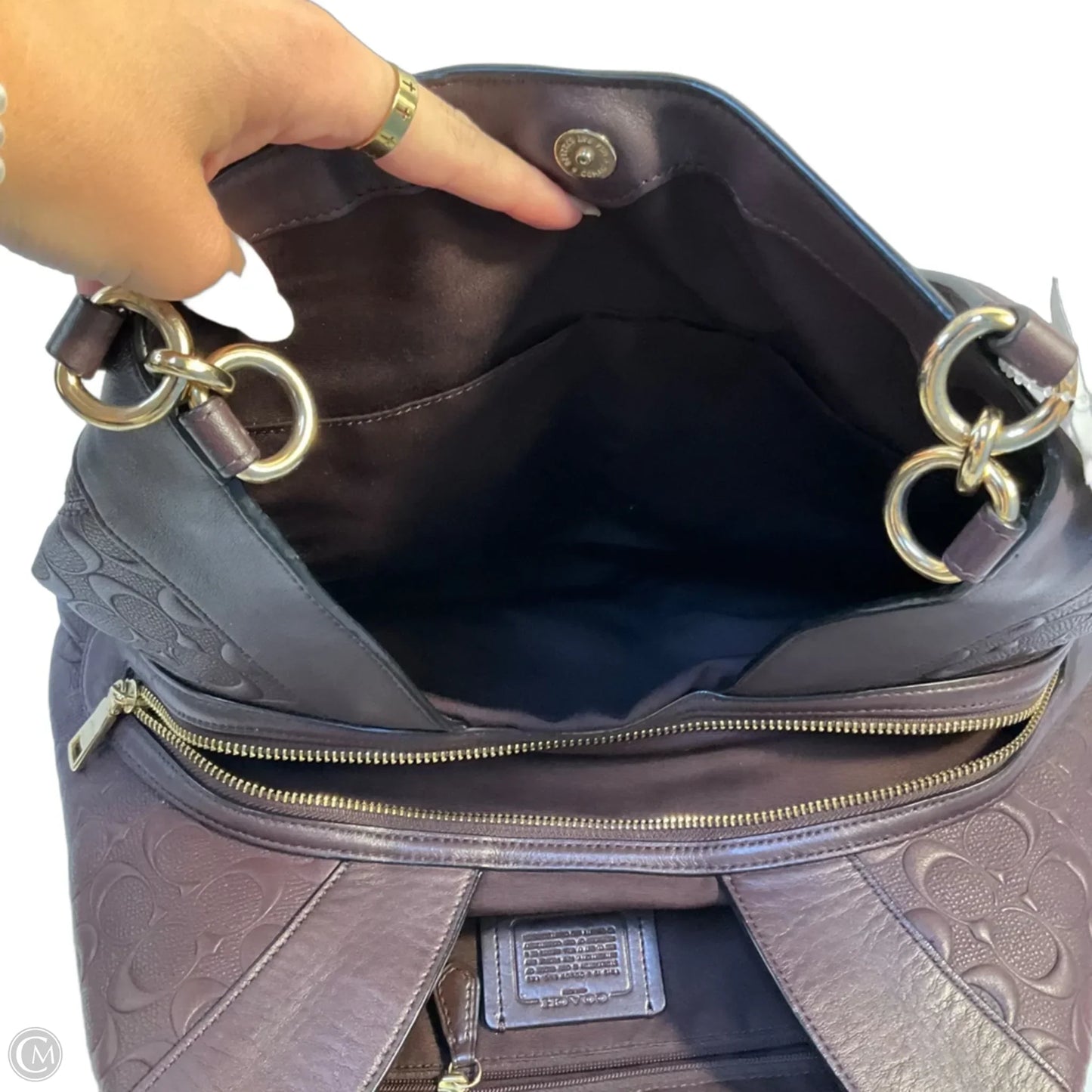 Handbag Designer By Coach, Size: Medium