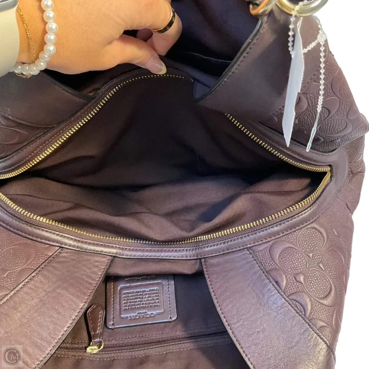 Handbag Designer By Coach, Size: Medium