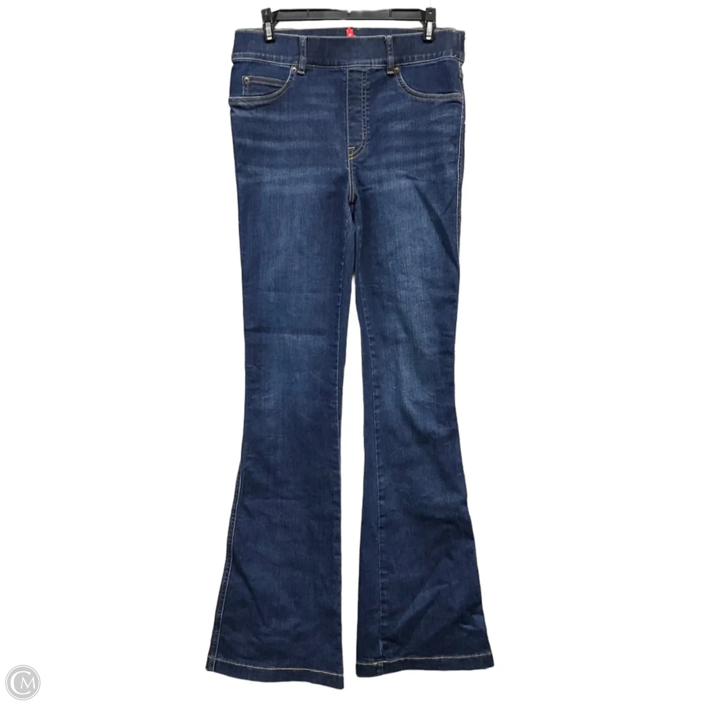 Jeans Flared By Spanx In Blue Denim, Size: M