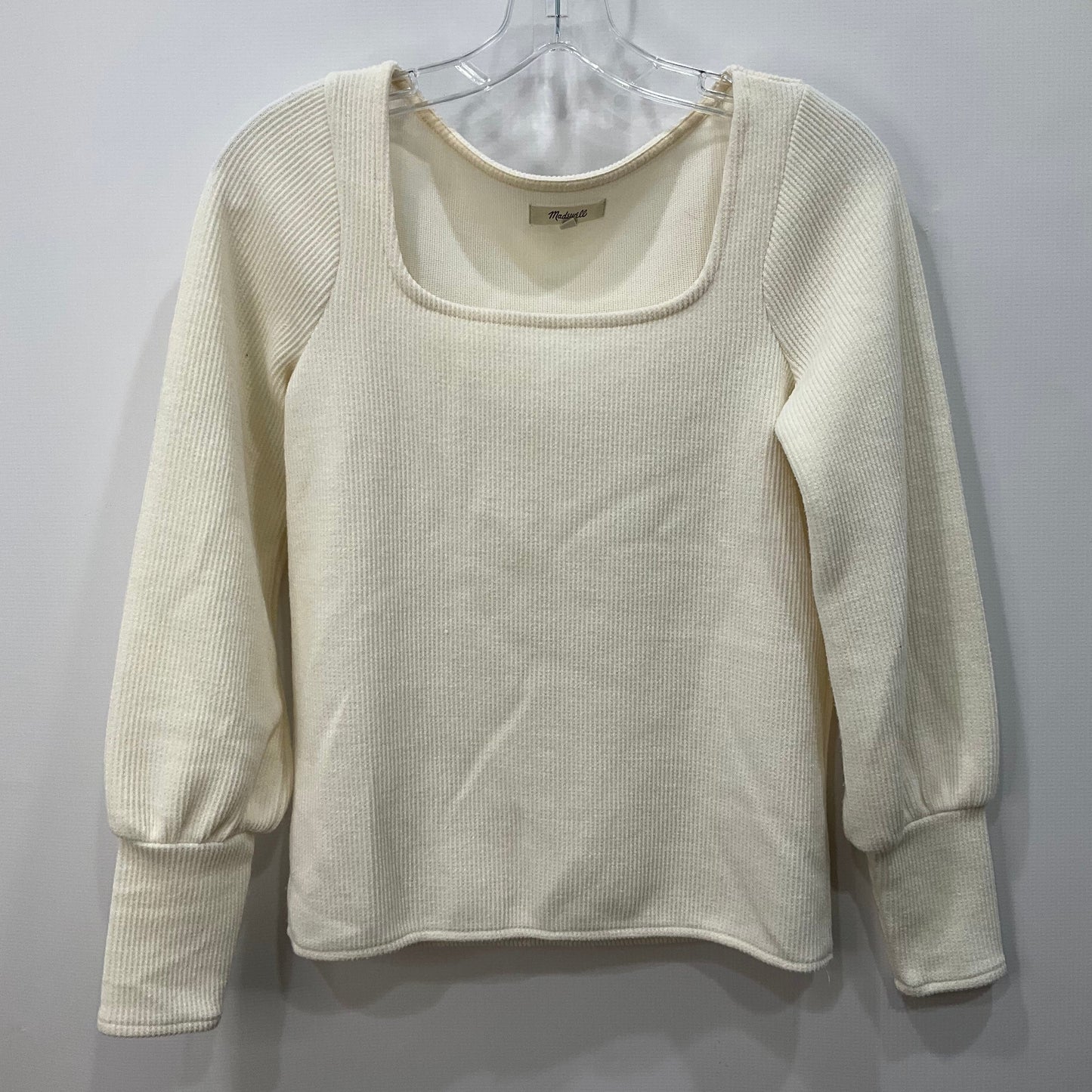 Top Long Sleeve By Madewell In Cream, Size: Xs
