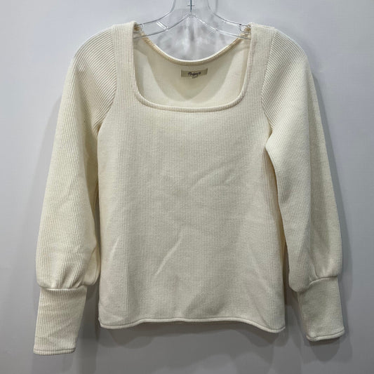 Top Long Sleeve By Madewell In Cream, Size: Xs