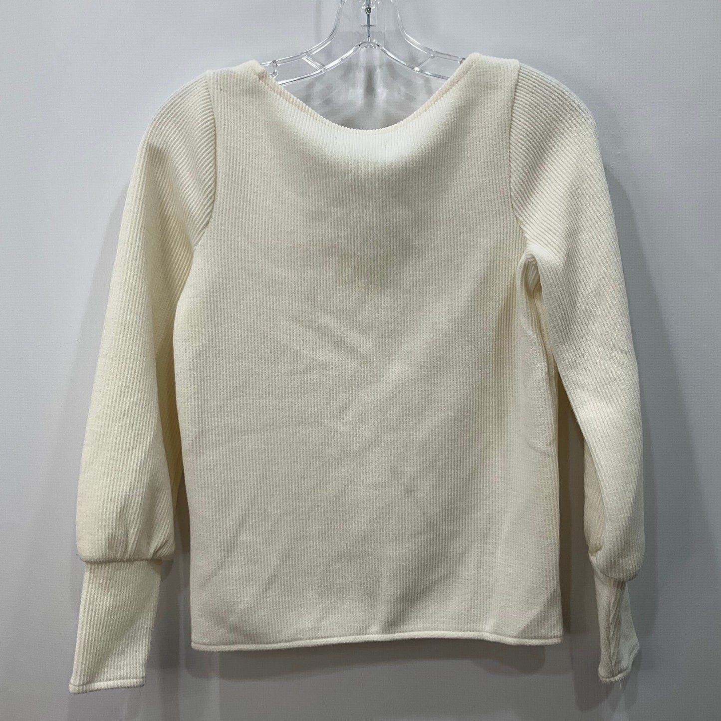 Top Long Sleeve By Madewell In Cream, Size: Xs