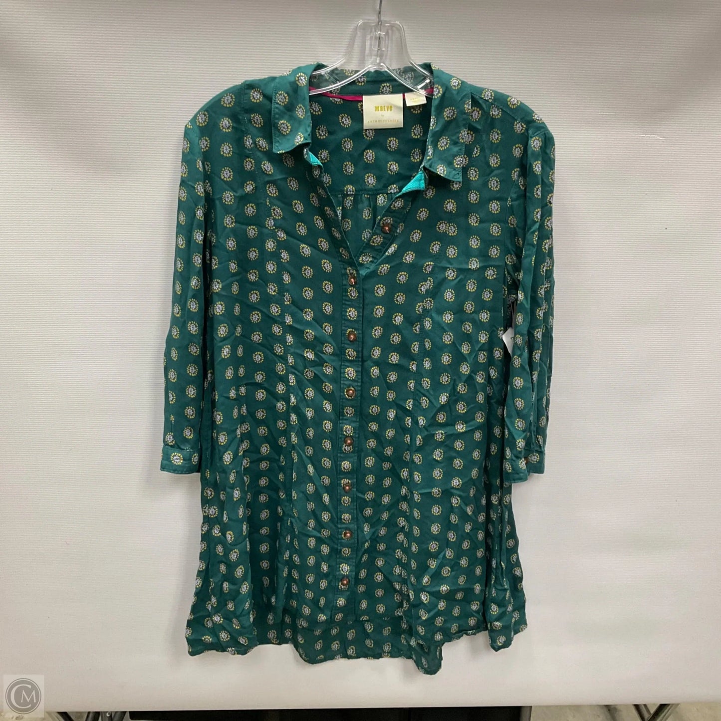 Tunic Long Sleeve By Maeve In Green, Size: S