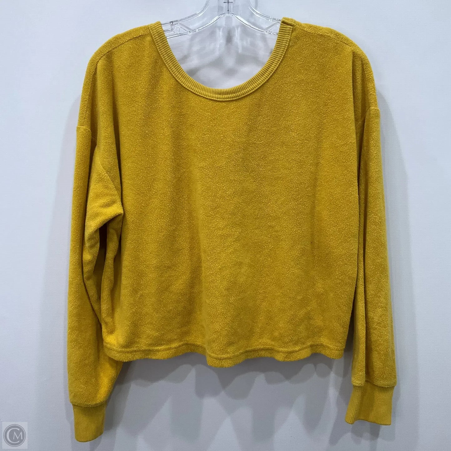 Top Long Sleeve By Aerie In Yellow, Size: S