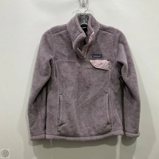 Sweatshirt Collar By Patagonia In Purple, Size: Xs