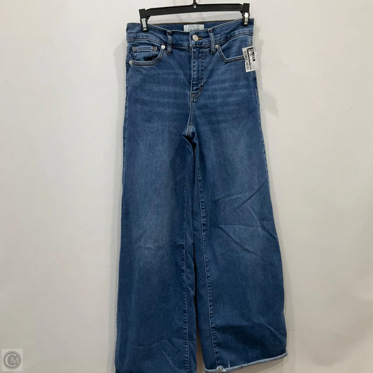 Jeans Wide Leg By Frame In Blue Denim, Size: 2