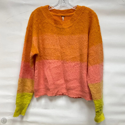 Sweater By Free People In Orange, Size: L