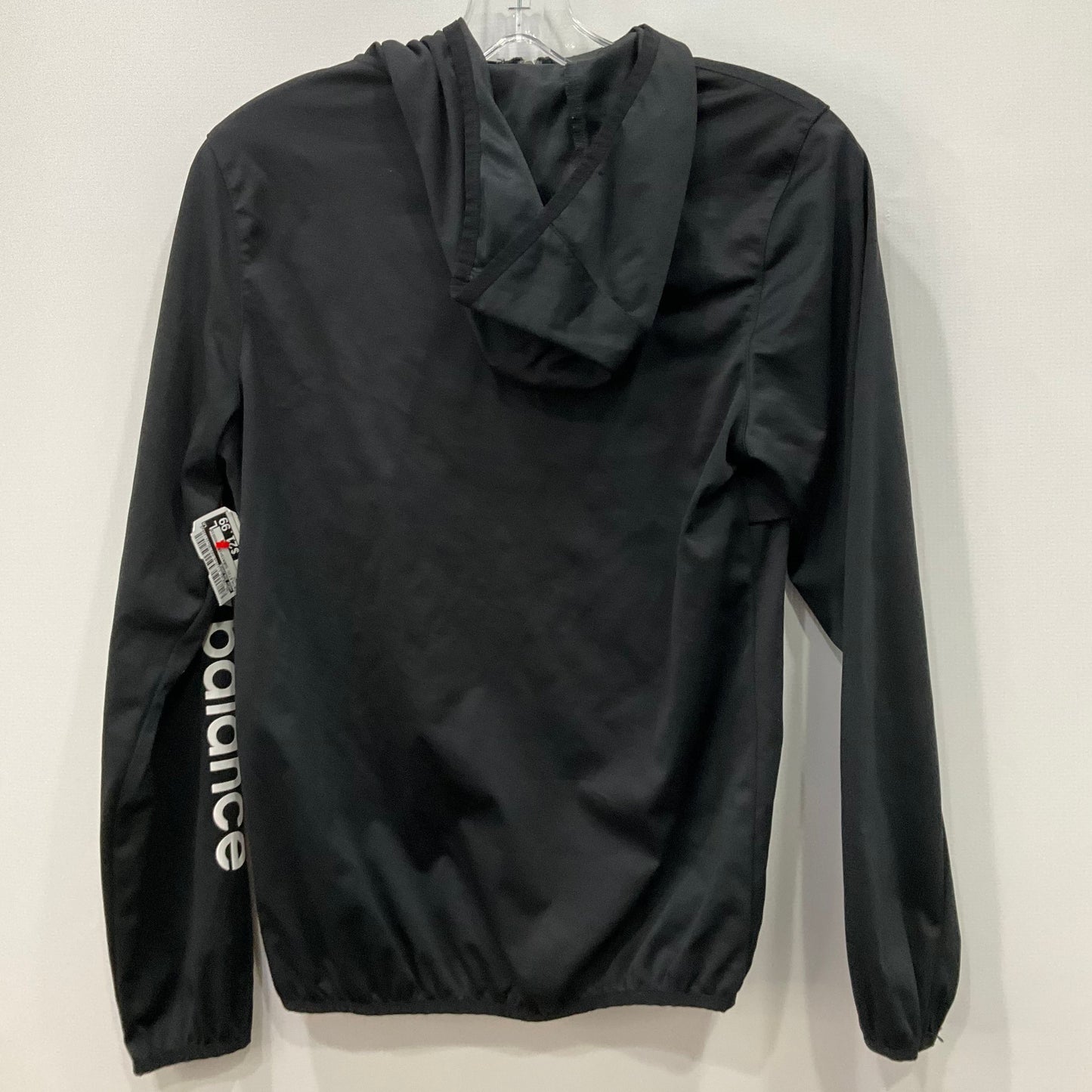 Athletic Sweatshirt Hoodie By New Balance In Black, Size: S