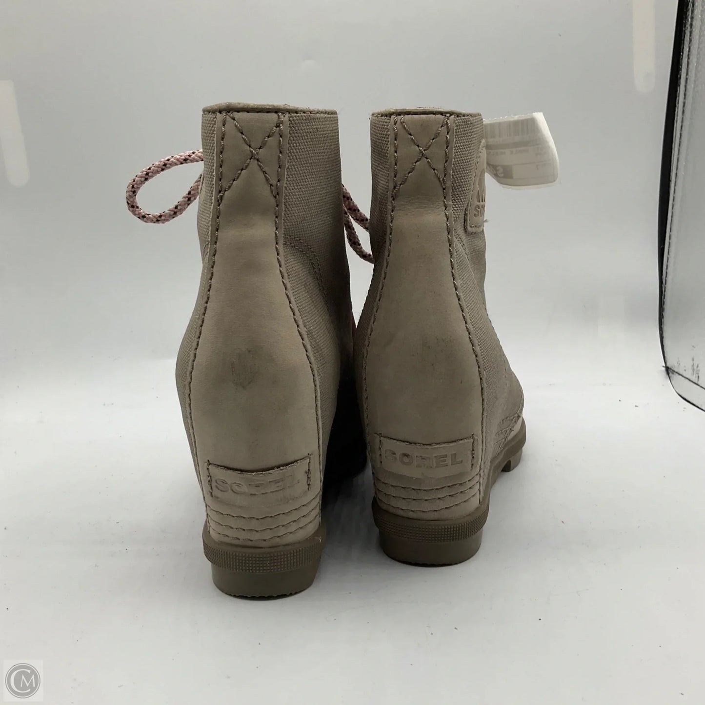 Boots Ankle Heels By Sorel In Taupe, Size: 7