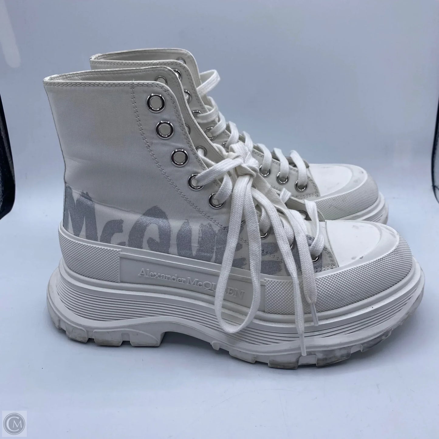 Shoes Luxury Designer By Alexander Mcqueen In White, Size: 7