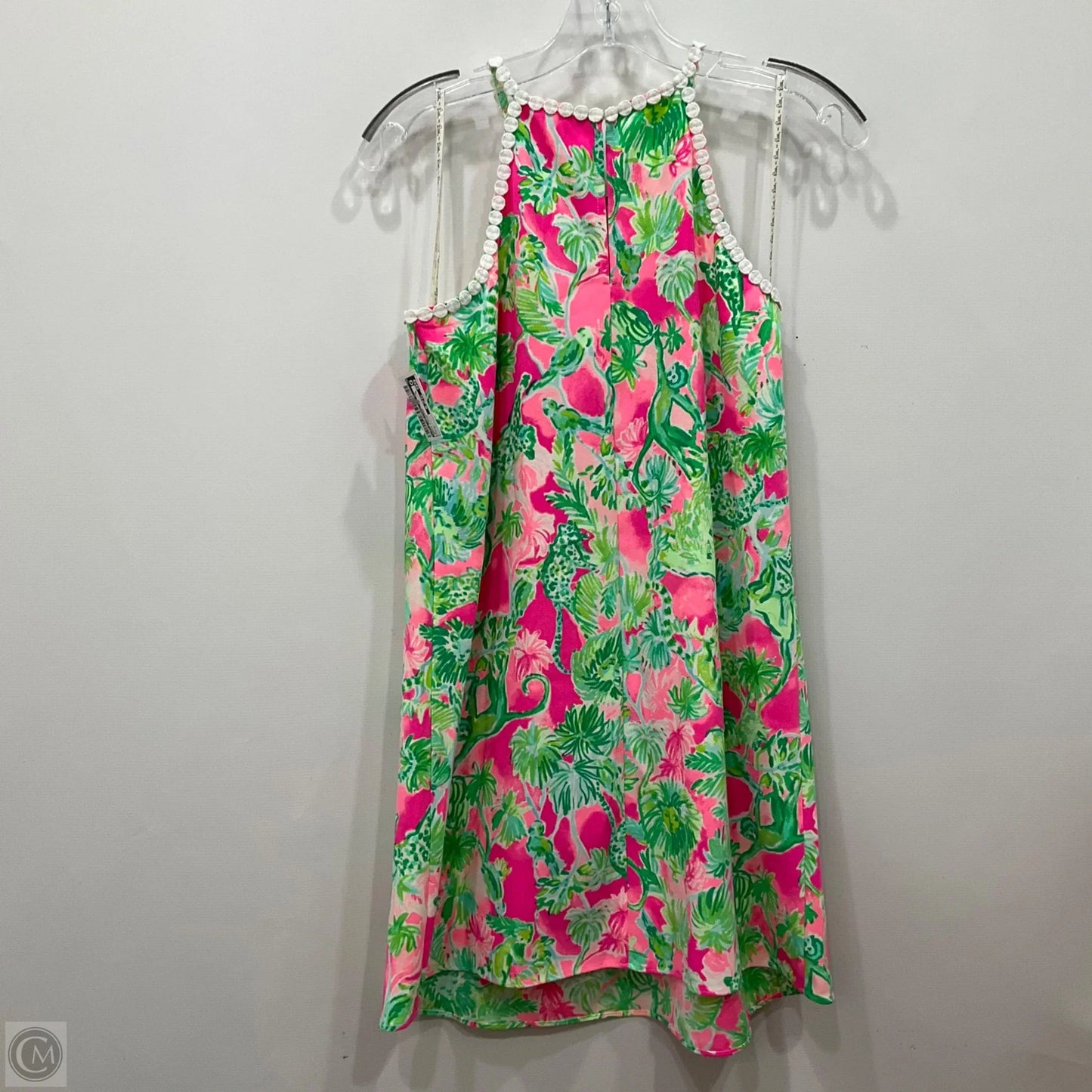 Dress Designer By Lilly Pulitzer In Green & Pink, Size: 0