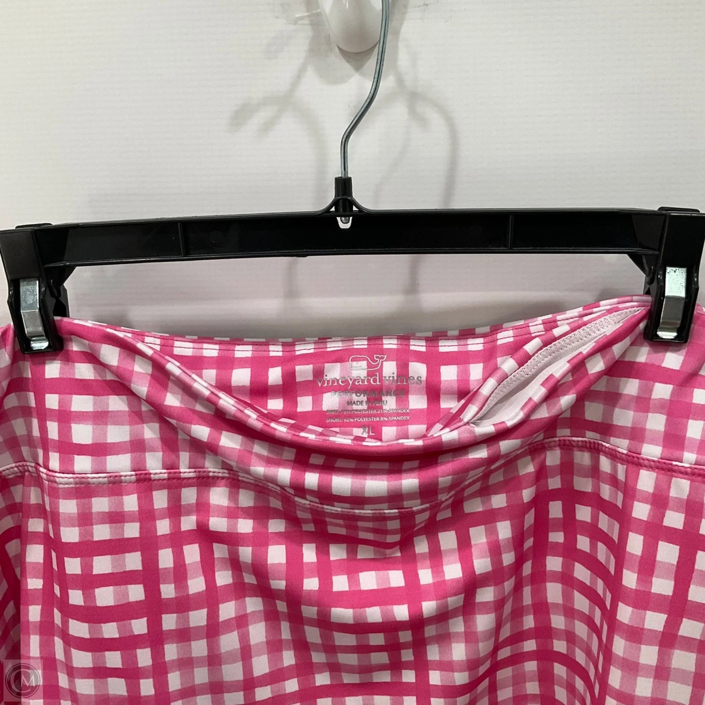 Athletic Skirt By Vineyard Vines In Pink & White, Size: Xl