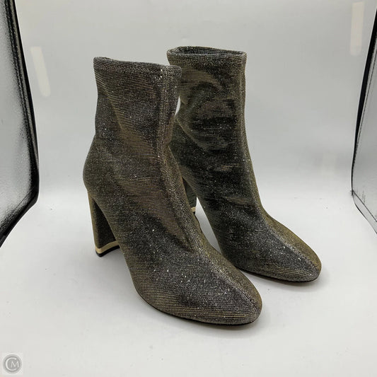 Boots Ankle Heels By Michael Kors In Silver, Size: 9