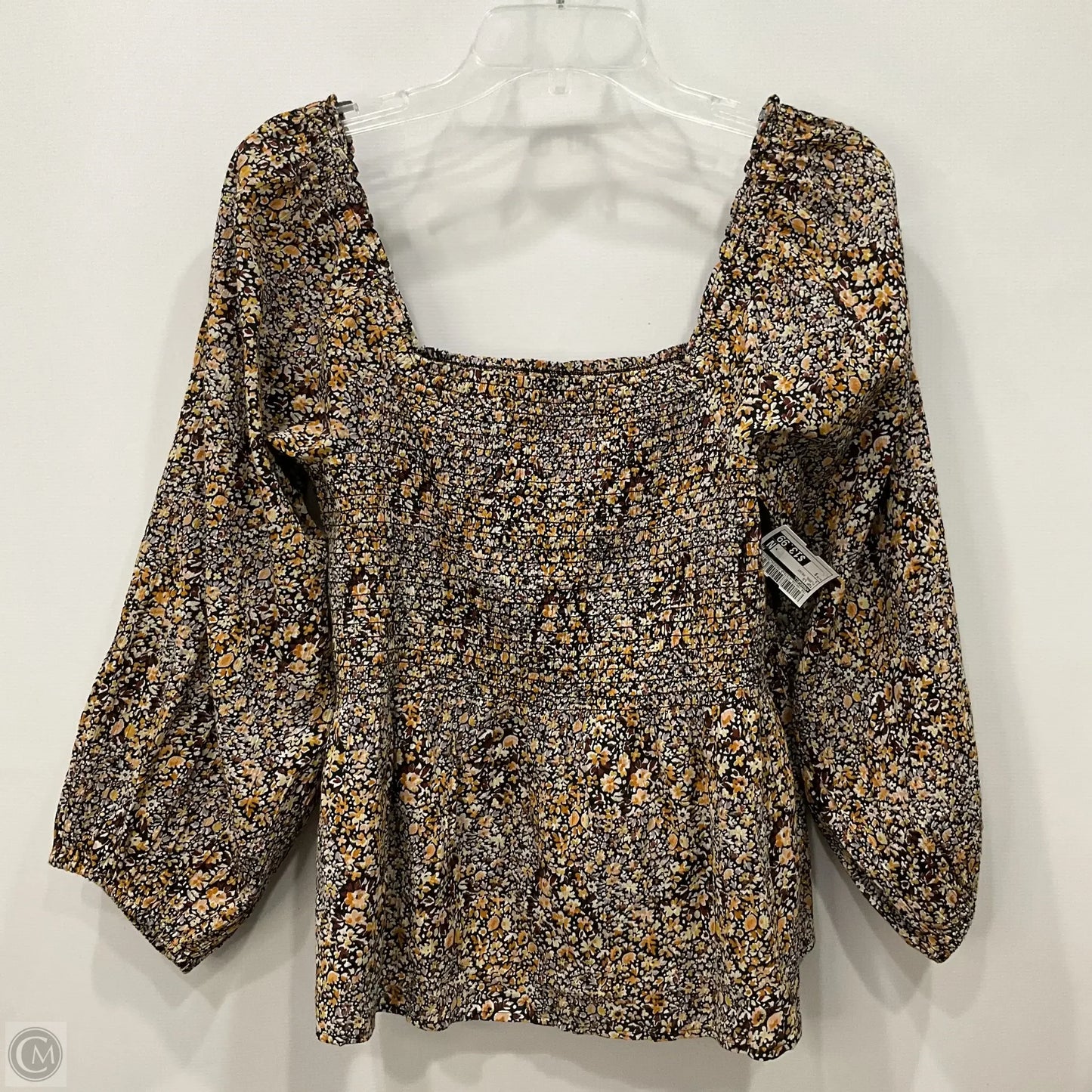 Top Long Sleeve By Madewell In Floral Print, Size: S
