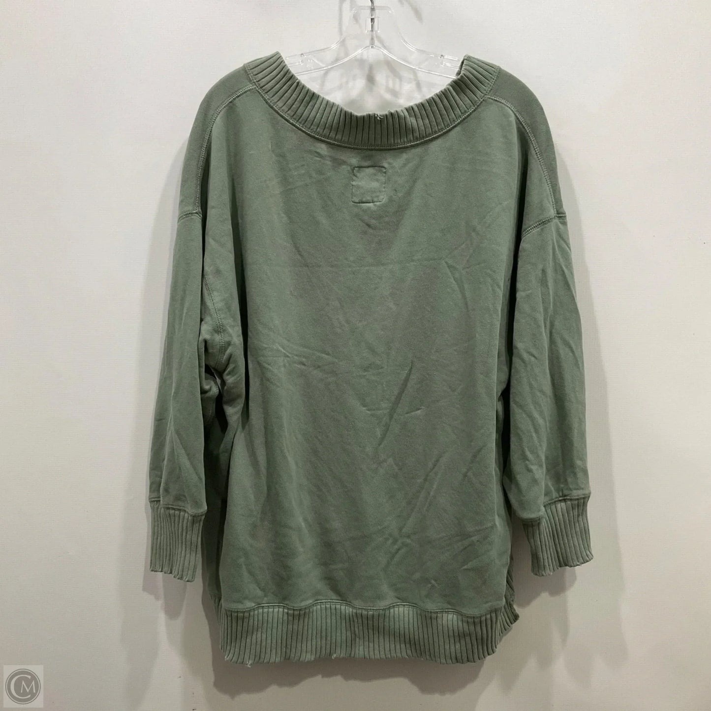 Top Long Sleeve By Aerie In Green, Size: M