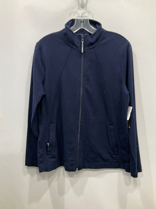 Athletic Jacket By Talbots In Navy, Size: L