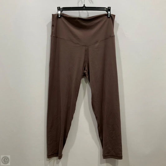Athletic Leggings By Aerie In Brown, Size: Xl
