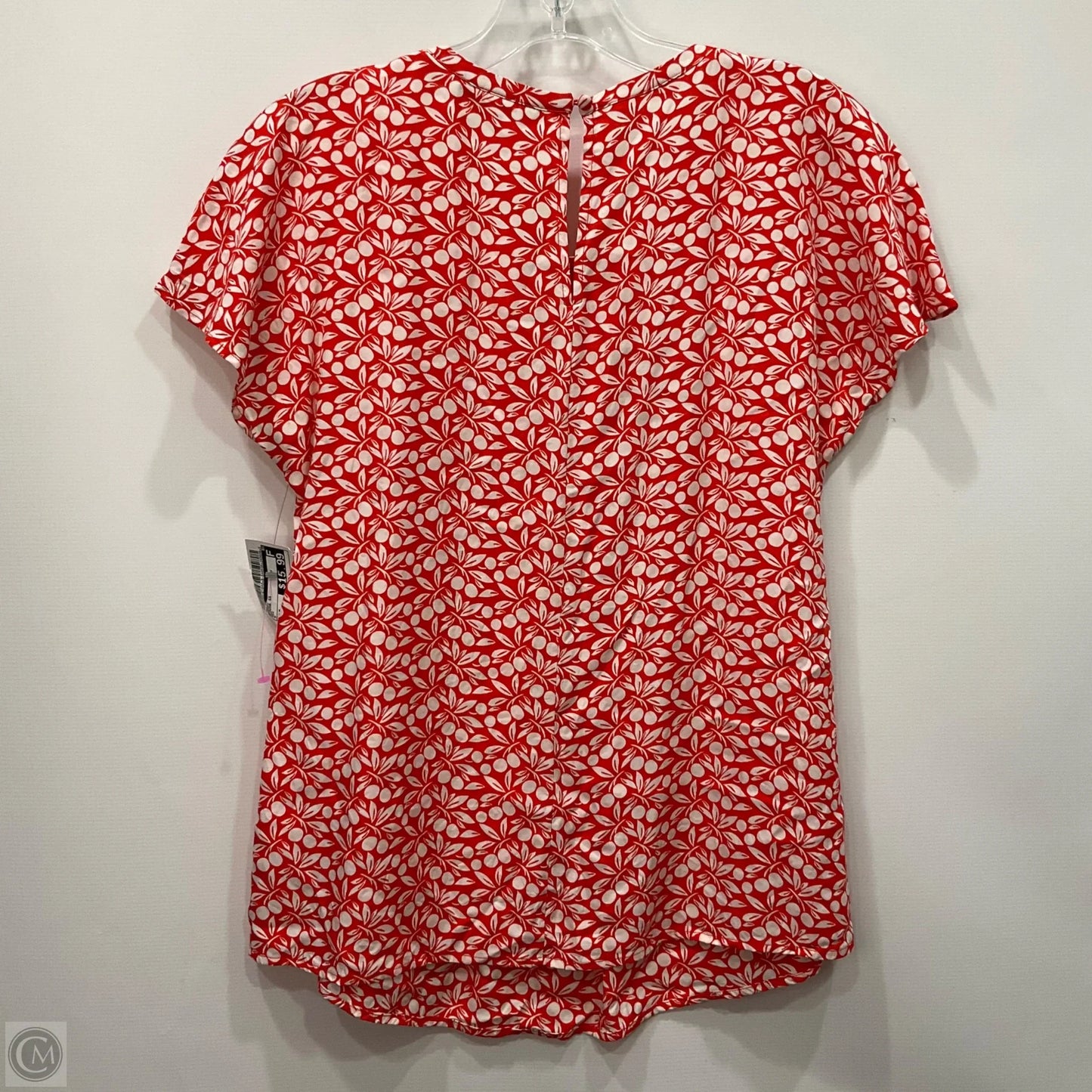 Blouse Short Sleeve By Boden In Red, Size: M