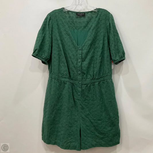 Romper By Lane Bryant In Green, Size: 16
