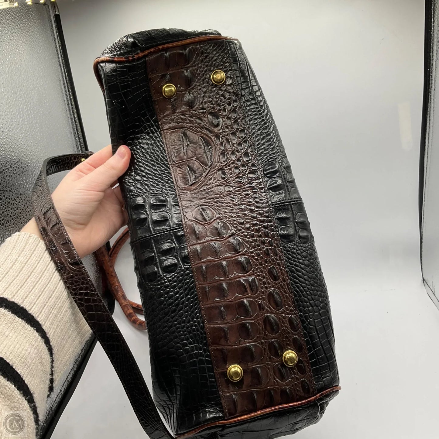 Handbag Designer By Brahmin, Size: Medium