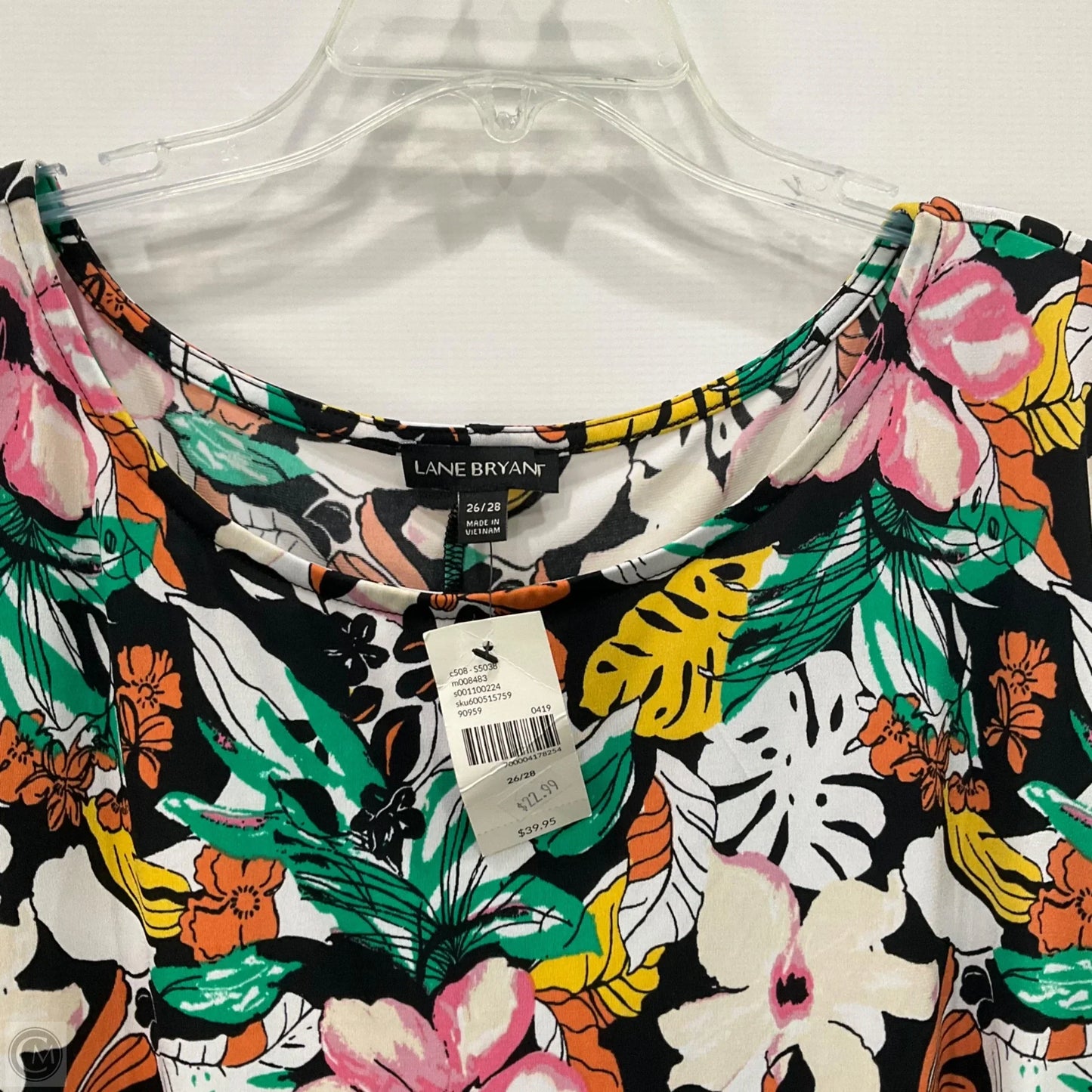 Top Short Sleeve By Lane Bryant In Floral, Size: 4x