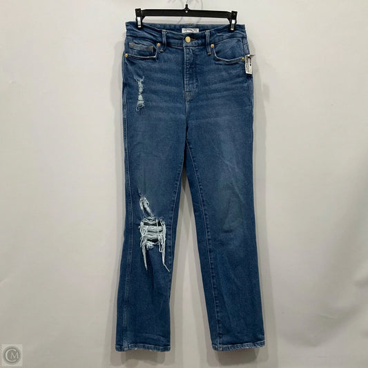 Jeans Straight By Good American In Blue Denim, Size: 0