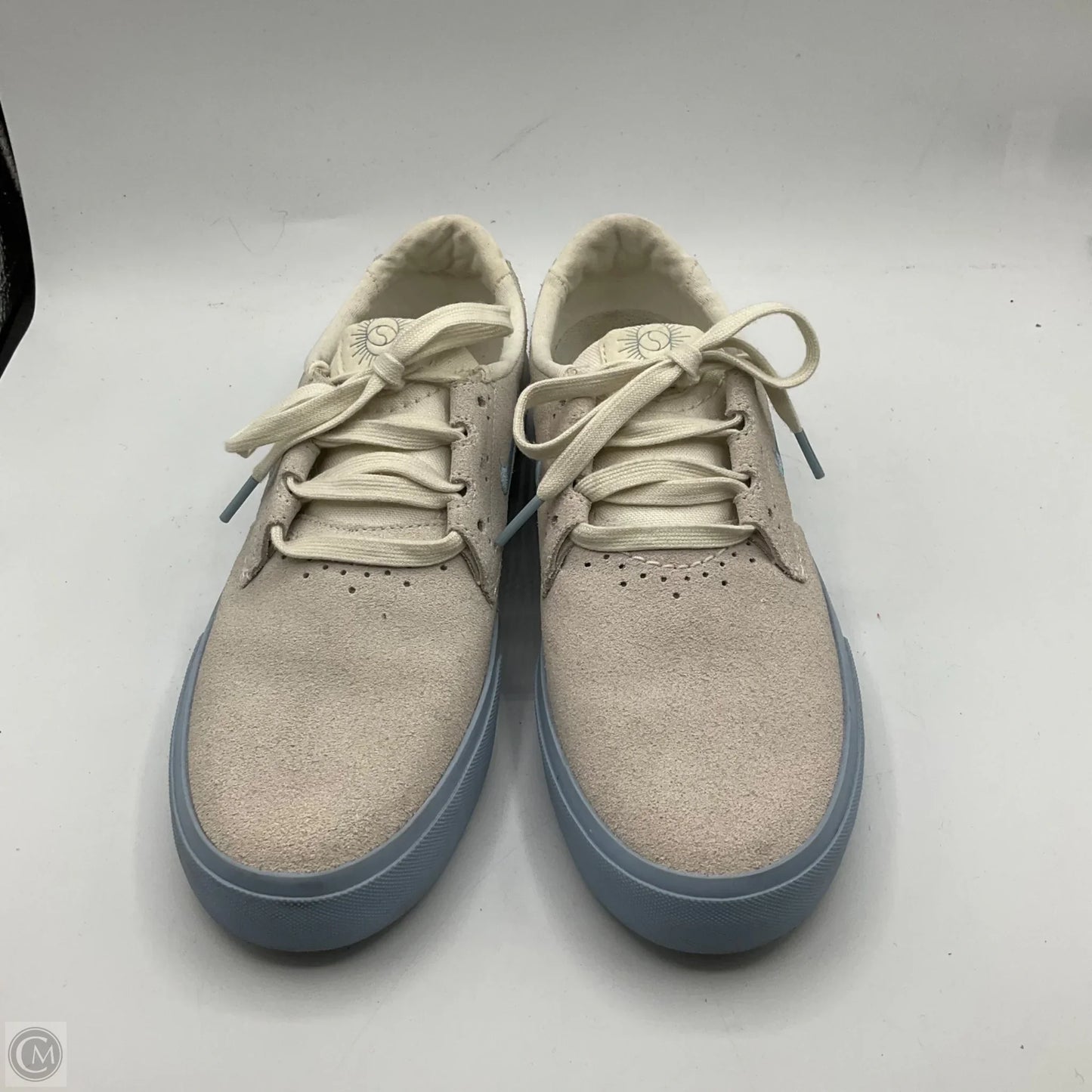 Shoes Sneakers By Nike In Blue & Tan, Size: 7