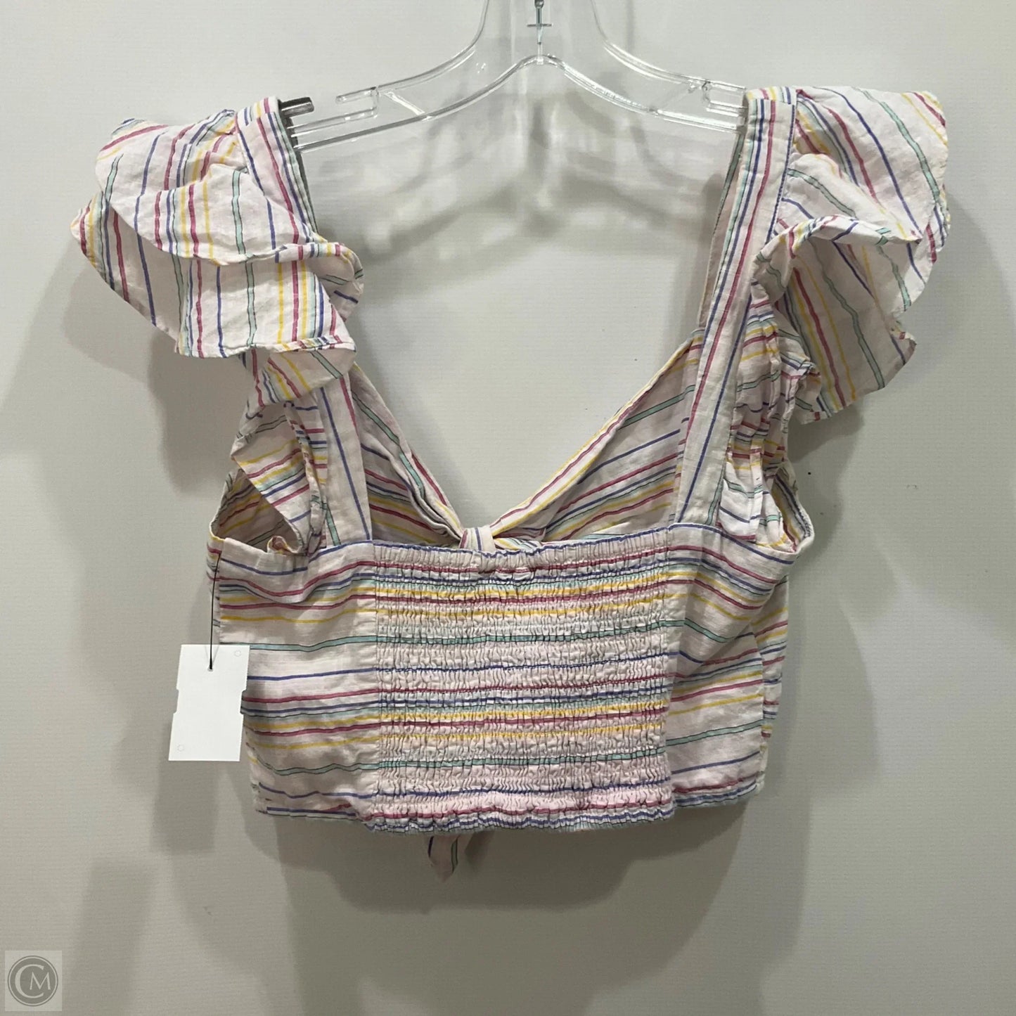 Top Sleeveless By Maeve In Striped Pattern, Size: M