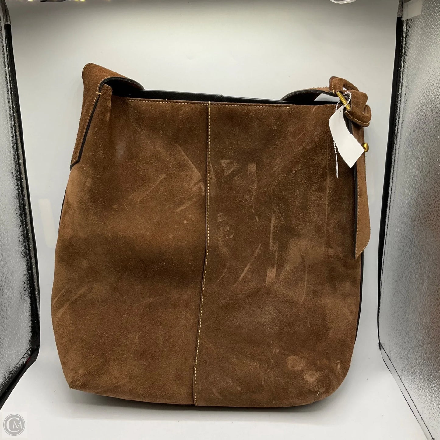 Handbag Leather By Banana Republic, Size: Large