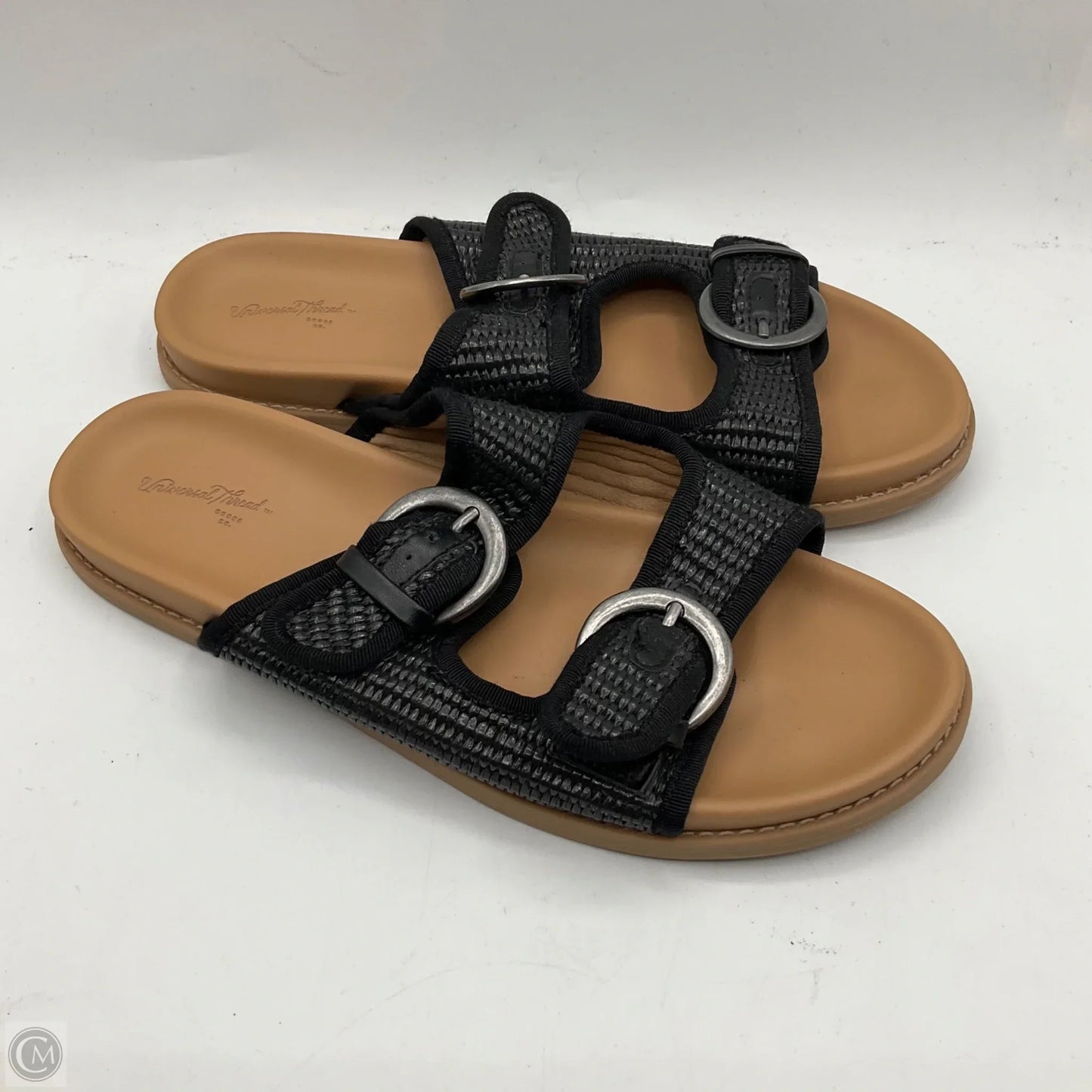 Sandals Flats By Universal Thread In Black, Size: 8