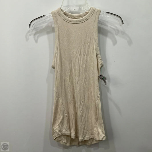 Top Sleeveless By Lululemon In Cream, Size: 4