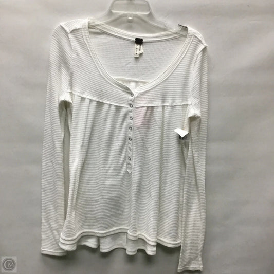 Top Long Sleeve By We The Free In White, Size: S