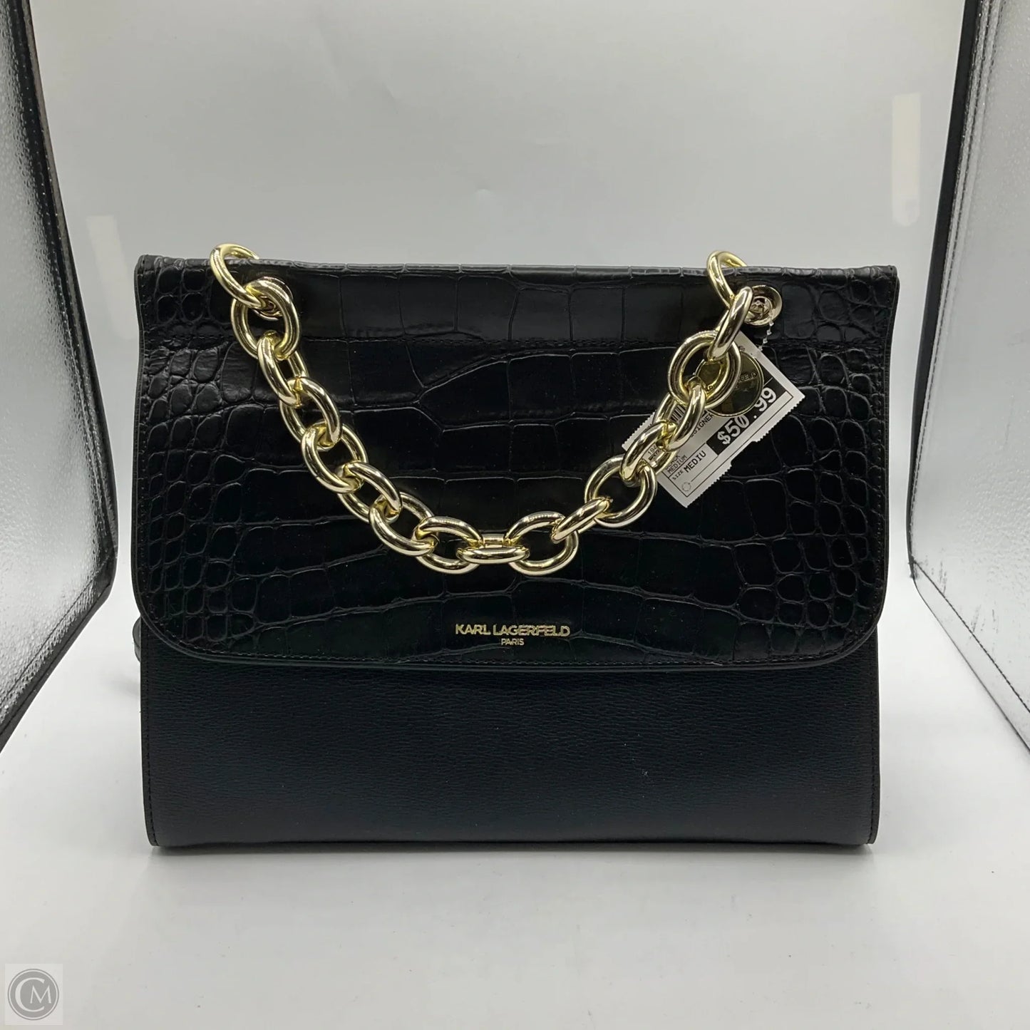Handbag Designer By Karl Lagerfeld, Size: Medium