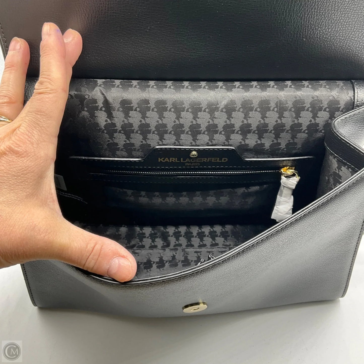 Handbag Designer By Karl Lagerfeld, Size: Medium