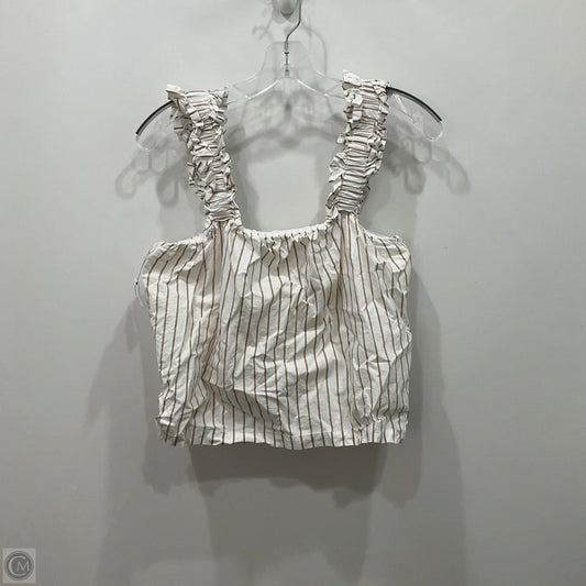 Top Sleeveless By Frame In Striped Pattern, Size: S