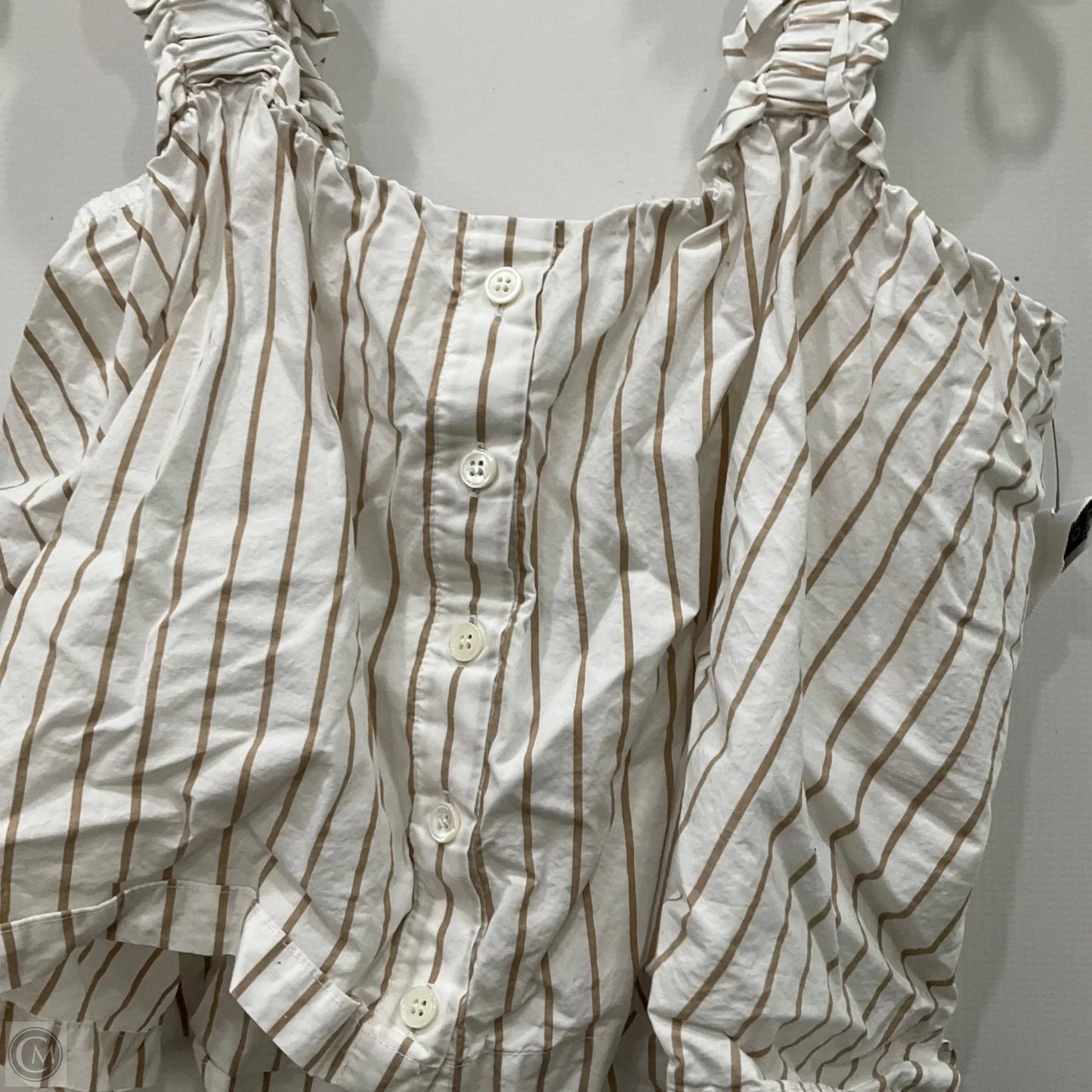 Top Sleeveless By Frame In Striped Pattern, Size: S