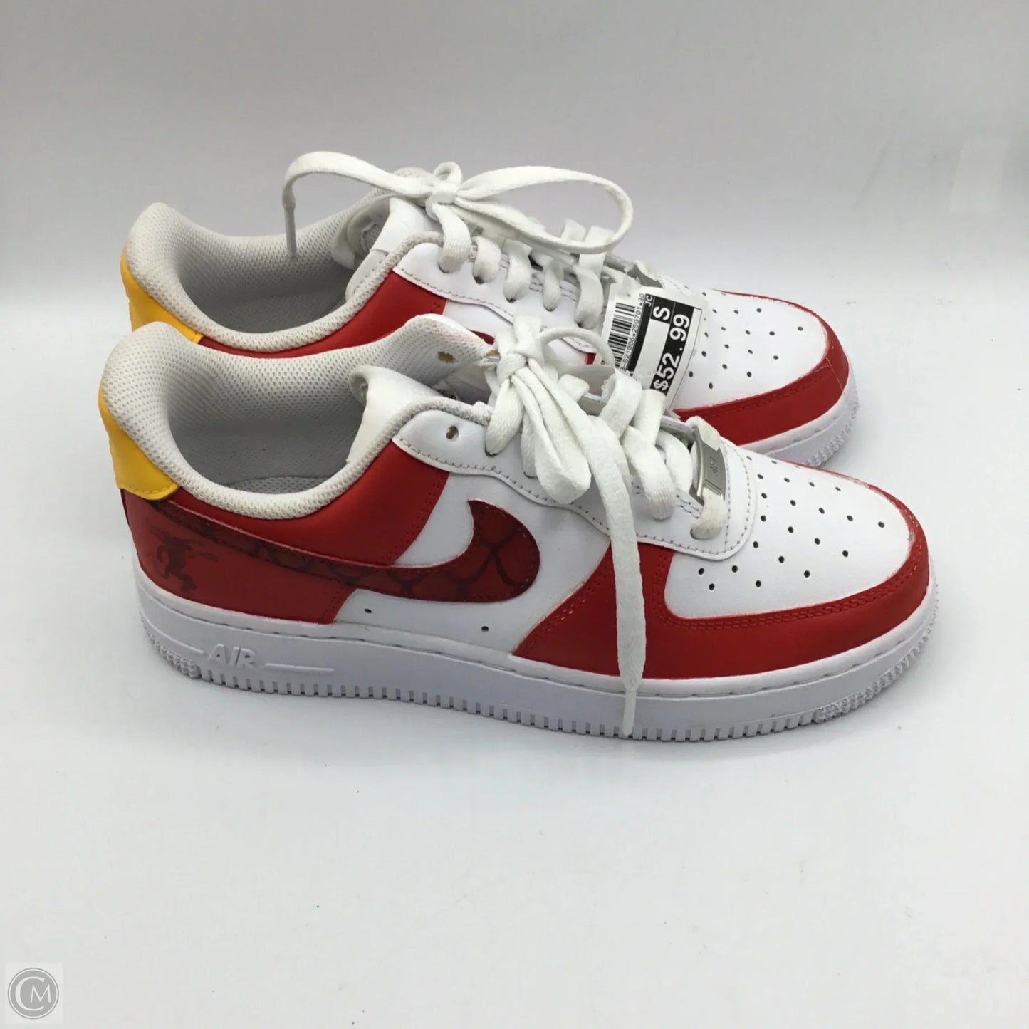 Shoes Sneakers By Nike In Red & White, Size: 7