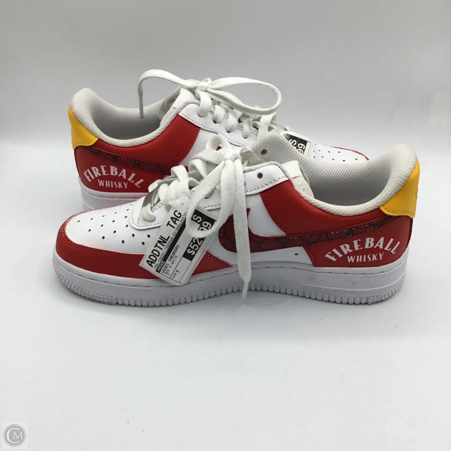Shoes Sneakers By Nike In Red & White, Size: 7
