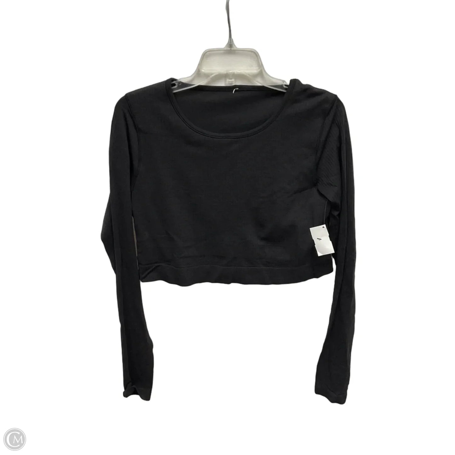 Athletic Top Long Sleeve Crewneck By Lululemon In Black, Size: 12